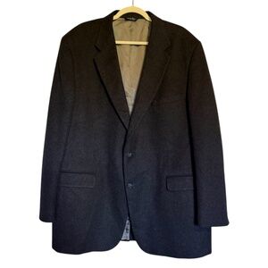 Lords Of London Patrick‎ James 100% Cashmere Black Blazer Sports Coat 48 Long